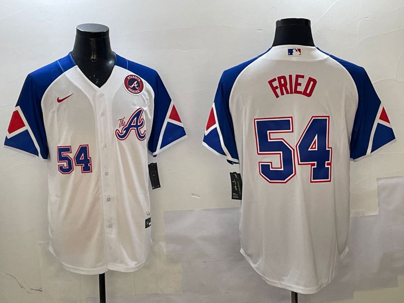 Men Atlanta Braves #54 Fried White City Edition 2025 Nike MLB Jersey style 3->atlanta braves->MLB Jersey